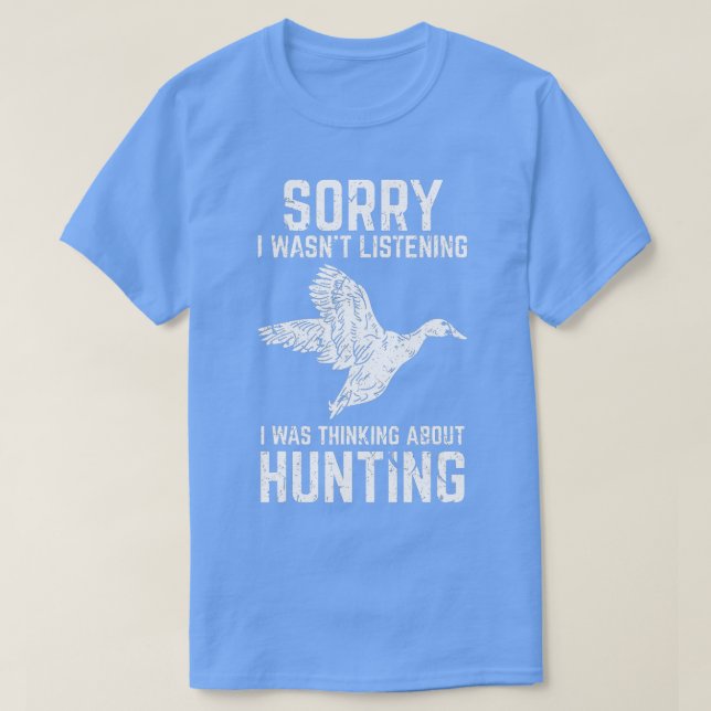 T-shirt Chasse au canard Drôle cadeau pour Chasseurs d'oie (Design devant)