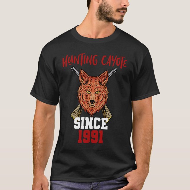 T-shirt Chasse au cayote depuis 1991 (Devant)
