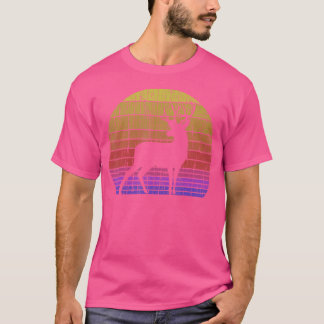 T-shirt Chasse au Cerf à Queue Blanche Chasseur en Plein A