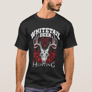 T-shirt Chasse au cerf blanc Chasse au sucre Crâne Chasse