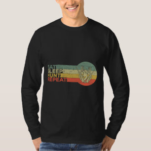 T-shirt Chasse Au Coucher De Soleil Rétro Dit Pour Chasse
