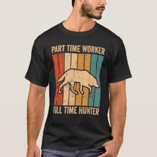 T-shirt Chasse au coyote Chasseur de coyote Temps partiel 