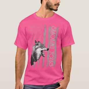 T-shirt Chasse au Coyote Usa Vêtements Drapeau Américain C
