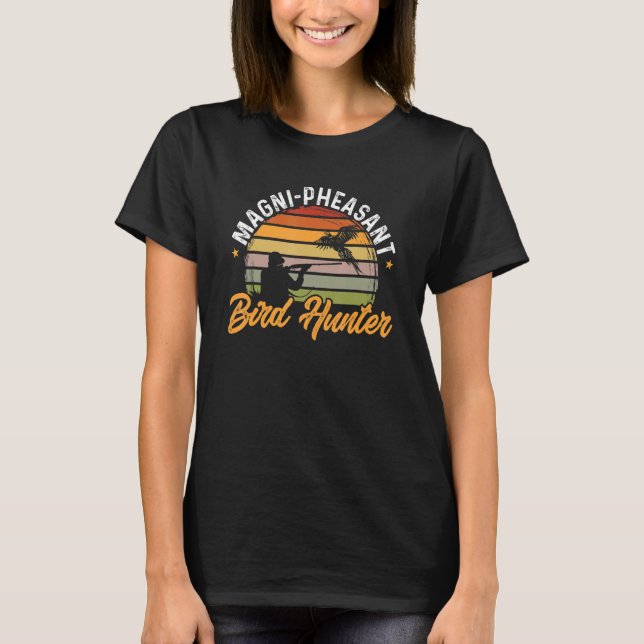 T-shirt Chasse au faisan Magni faisan Chasseur d'oiseaux C (Devant)