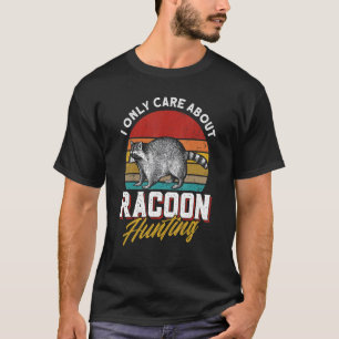 T-shirt Chasse au piège pour hommes Retro Chasseur de coon