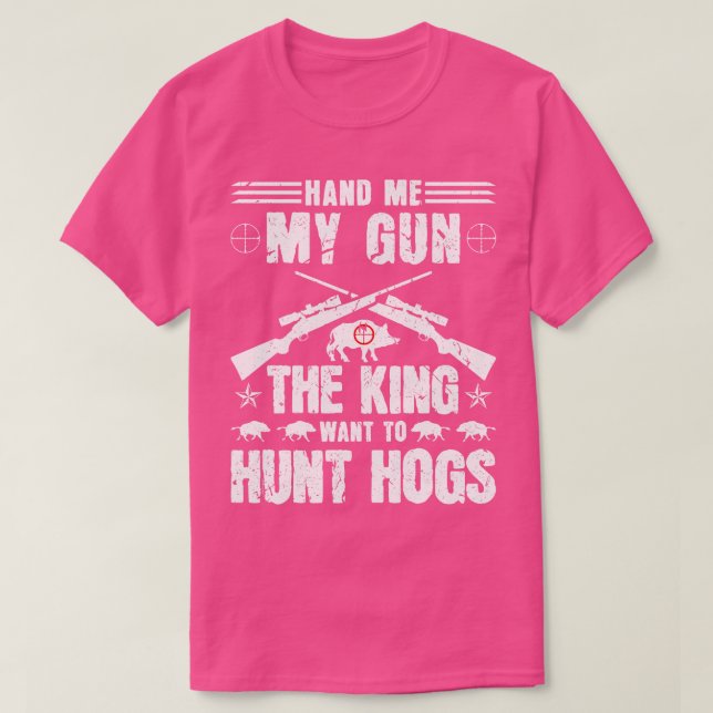 T-shirt Chasse au porc 1 Chasse au porc (Design devant)