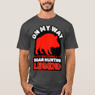T-shirt Chasse Au Sanglier En Chemin Pour Devenir Une Chas