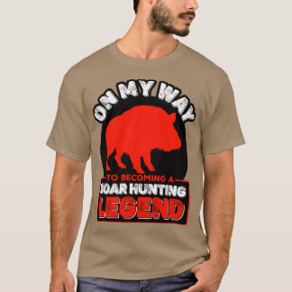 T-shirt Chasse Au Sanglier En Chemin Pour Devenir Une Chas