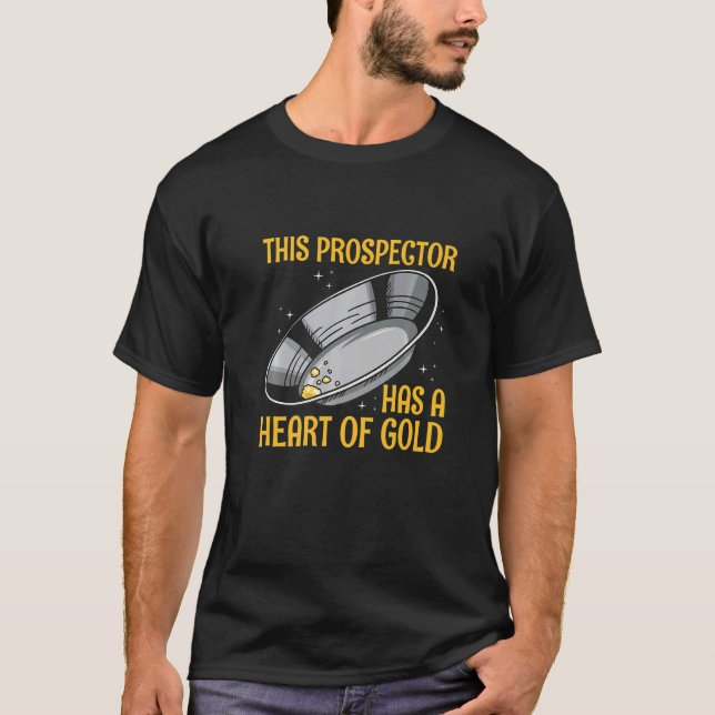 T-shirt Chasse au trésor pour une prospection d'or (Devant)