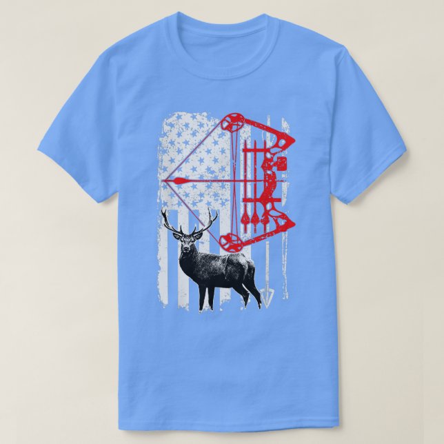 T-shirt Chasse aux cerfs blancs Chasse Chasse Chasse Buck  (Design devant)