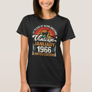 T-shirt Chasse aux cerfs de 57 ans Janvier 1966 57e