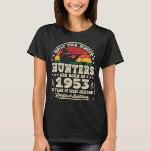 T-shirt Chasse aux cerfs de 70 ans Chasse Vintage 1953 70e