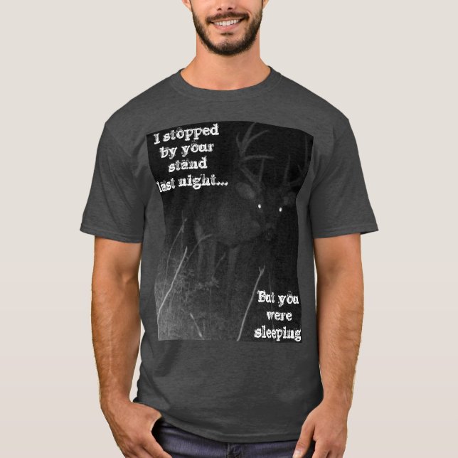 T-shirt Chasse aux Cerfs Drôle (Devant)