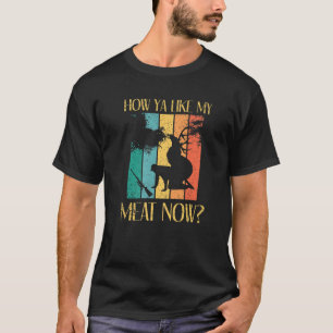 T-shirt Chasse aux cerfs S   Comment J'Aime Ma Viande En T
