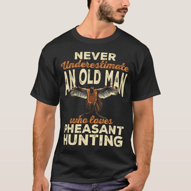 T-shirt Chasse aux faisans Chasse aux oiseaux en altitude (Devant)