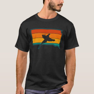 T-shirt Chasse aux faisans South Dakota Retro Upland Bird