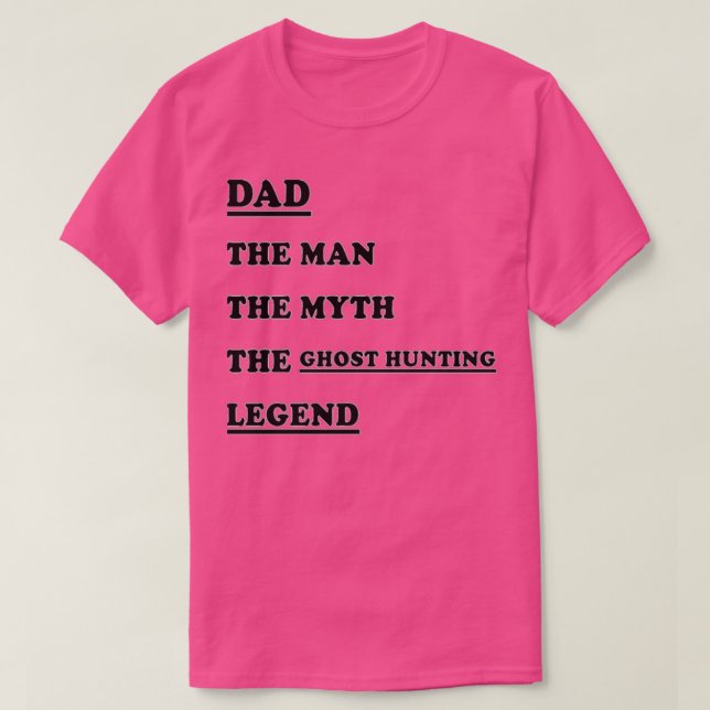 T-shirt Chasse aux fantômes Anniversaire Cadeau de NoëlPré (Design devant)