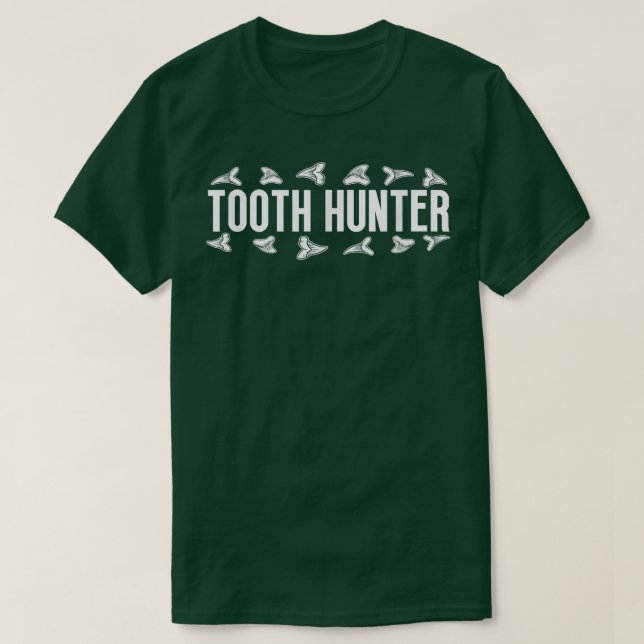 T-shirt Chasse aux fossiles de dents de requin (Design devant)