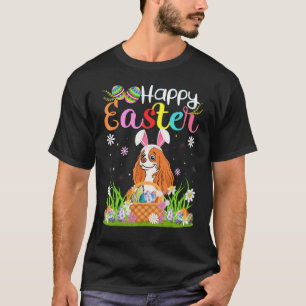 T-shirt Chasse Aux Oeufs Bunny Cavalier King Charles Spani