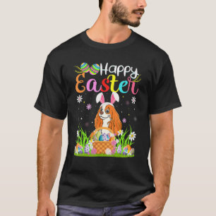T-shirt Chasse Aux Oeufs Bunny Cavalier King Charles Spani