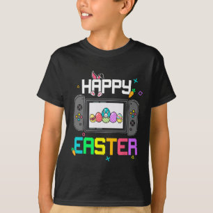 T-shirt Chasse aux oeufs de lapin de Pâques Gamer Enfants 