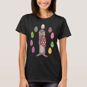 T-shirt Chasse aux oeufs de loutres Pâques Jour mignon Gar