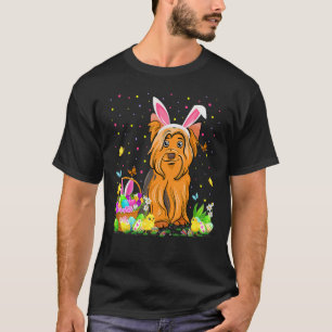 T-shirt Chasse aux oeufs de Pâques amusante Yorkshire Terr