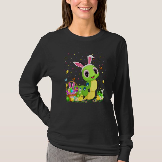 T-shirt Chasse aux oeufs de Pâques Caterpillar Caterpillar (Devant)