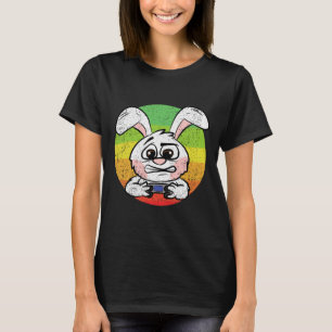 T-shirt Chasse aux œufs de Pâques de jeu vidéo Manette de
