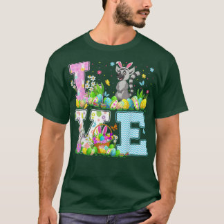 T-shirt Chasse aux oeufs de Pâques de Lémur Amour amusant 