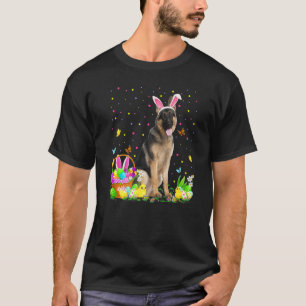T-shirt Chasse aux œufs de Pâques drôle Chien Berger Allem