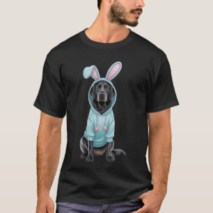 T-shirt Chasse aux œufs de Pâques drôle de Retriever à poi