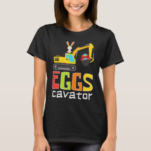 T-shirt Chasse aux oeufs de Pâques Eggscavator mignonne Ai