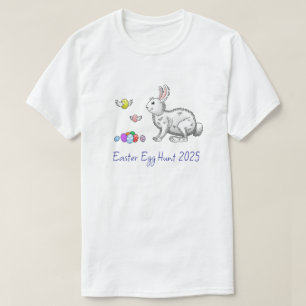 T-shirt Chasse aux œufs du lapin de Pâques
