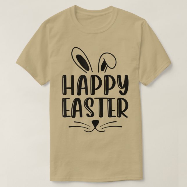 T-shirt Chasse aux oeufs du printemps de lapin de Pâques J (Design devant)