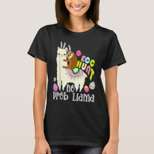 T-shirt Chasse Aux Oeufs Pas De Prob Llama Bunny Parking R