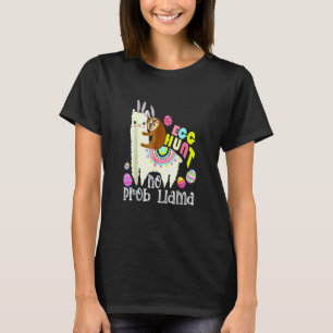 T-shirt Chasse aux œufs sans problème Lama Lapin Paresseux