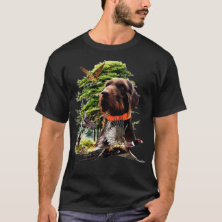 T-shirt Chasse aux oiseaux du Pudelpointeur