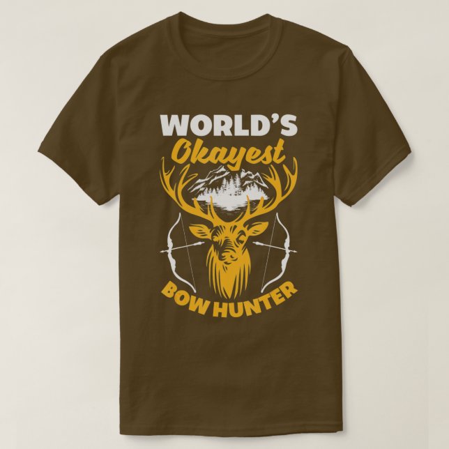 T-shirt Chasse aux seins Drôle Tir à l'Arc Cerf (Design devant)