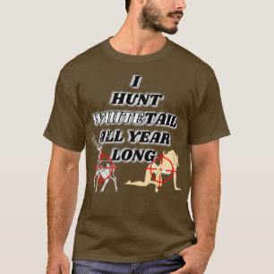T-shirt Chasse blanche toute l'année
