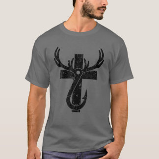 T-shirt Chasse Chasse Chrétienne Amusante Pêche Don Pour H