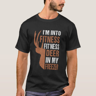 T-shirt Chasse Chemise Je suis dans Fitness Deer Congélate