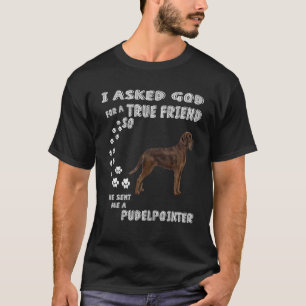 T-shirt Chasse Chien Citation Maman Papa Costume, Pudelpoi