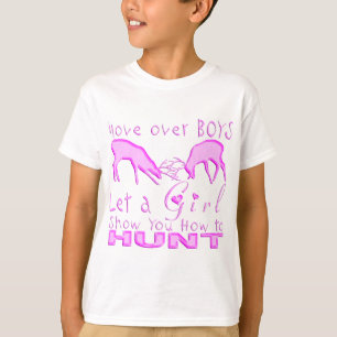 T-SHIRT CHASSE DE CERFS COMMUNS DE FILLE