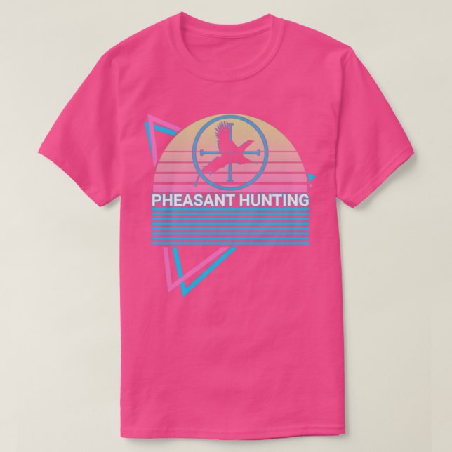 T-shirt Chasse de faisan Chasant de faisan Retro (Design devant)