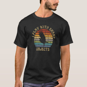 T-shirt Chasse De Falcon Je Joue Avec Des Objets Sharp Pou