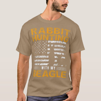 T-shirt Chasse de lapin ChienBeagle Chasse de chien Beagle
