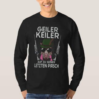 T-shirt Chasse de nuit de cerf de sanglier de chasseur d'h