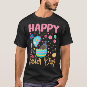 T-shirt Chasse Des Oeufs Colorés De Quail De Lapin Joyeux