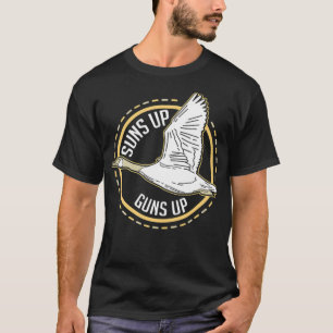 T-shirt Chasse Des Soleils Jusqu'À Des Armes À Feu Canard 